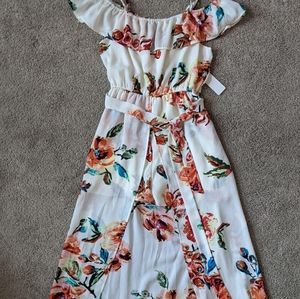 Maxi romper dress floral
